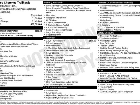 Used 2019 Jeep Cherokee Trailhawk w/ Cold Weather Group image 40