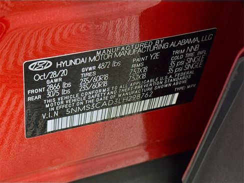 Used 2020 Hyundai Santa Fe SEL w/ Convenience Package image 35