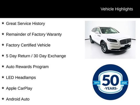 Certified 2022 Lincoln Nautilus Reserve w/ Cargo Utility Package image 7