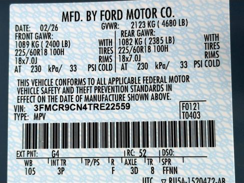 New 2026 Ford Bronco Sport Outer Banks w/ Outer Banks Tech Package+ AWD/4WD image 35