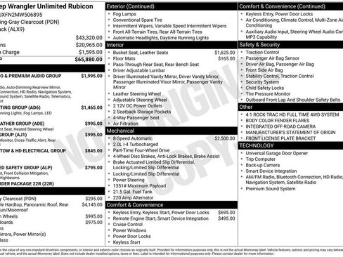 Used 2021 Jeep Wrangler Unlimited Rubicon image 44