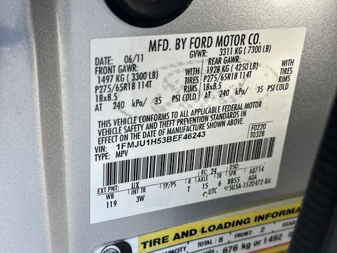 Used 2011 Ford Expedition XLT w/ 202A Rapid Spec Order Code image 27