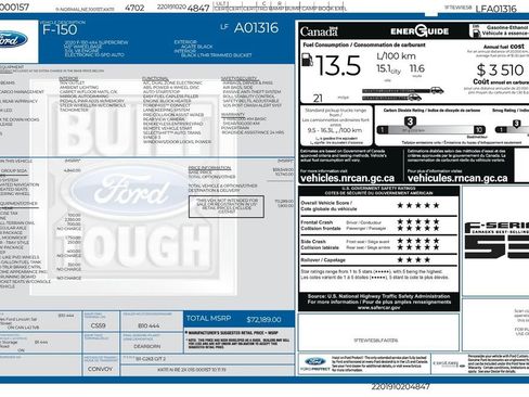 Used 2020 Ford F150 Lariat w/ Equipment Group 502A Luxury AWD/4WD image 9