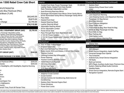Used 2026 RAM 1500 Rebel w/ Rebel Level 2 Equipment Group AWD/4WD image 36