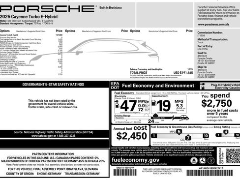 New 2025 Porsche Cayenne Turbo image 63