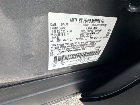 Certified 2022 Ford Explorer XLT image 30