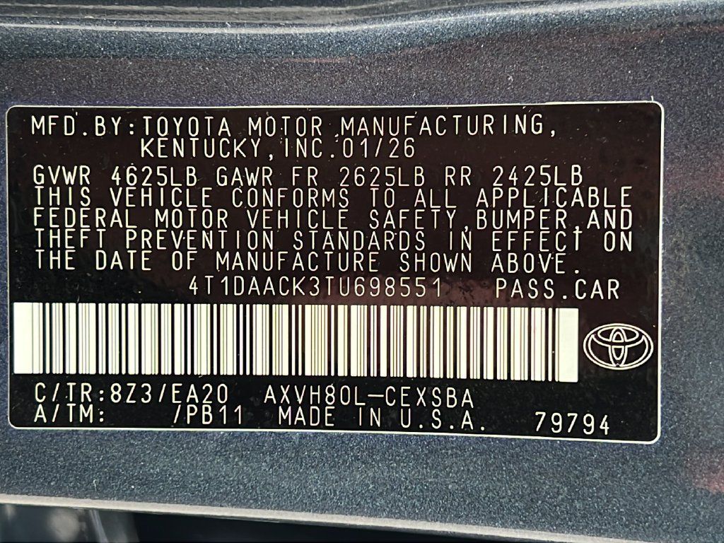 Used 2026 Toyota Camry SE FWD image 21