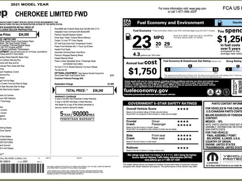 Used 2021 Jeep Cherokee Limited FWD image 4