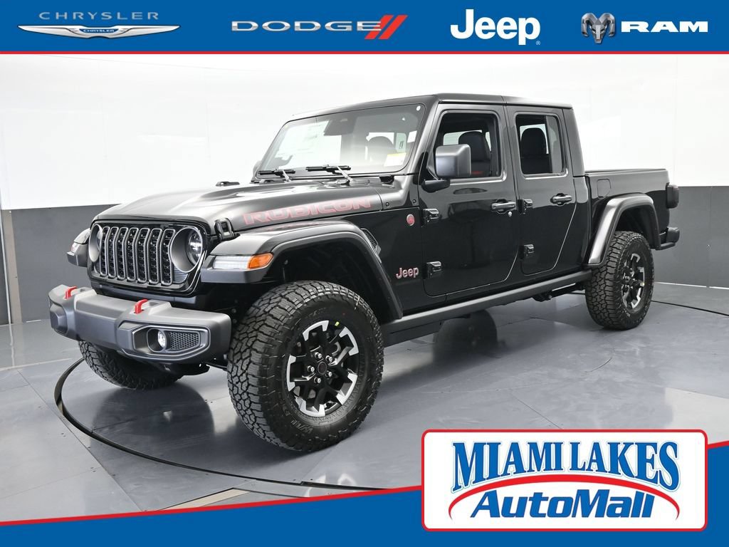 New 2026 Jeep Gladiator Rubicon w/ Steel Power Dome Hood Package AWD/4WD 360° Tour