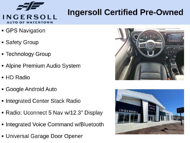 Used 2024 Jeep Wrangler Unlimited Sahara w/ Technology Group AWD/4WD image 10