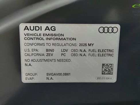 Used 2025 Audi A6 e-tron Premium Plus w/ Premium Plus RWD image 63