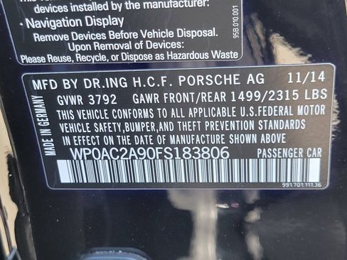 Certified 2015 Porsche 911 GT3 RWD image 29