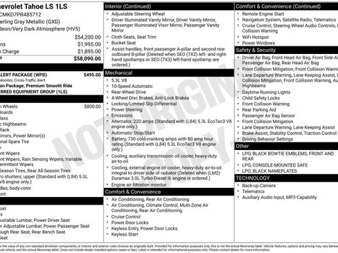 Used 2023 Chevrolet Tahoe LS w/ Driver Alert Package RWD image 18