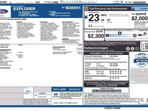 Certified 2025 Ford Explorer Active w/ Active Comfort Package AWD/4WD image 29