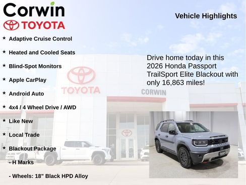Used 2026 Honda Passport TrailSport Elite image 6