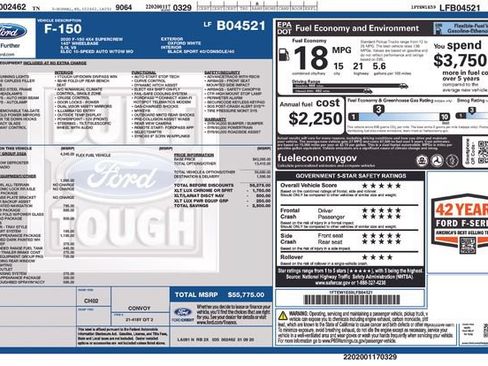 Used 2020 Ford F150 XLT w/ Equipment Group 302A Luxury AWD/4WD image 36