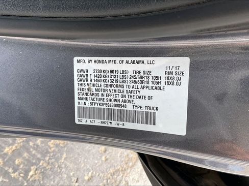 Used 2018 Honda Ridgeline RTL image 37