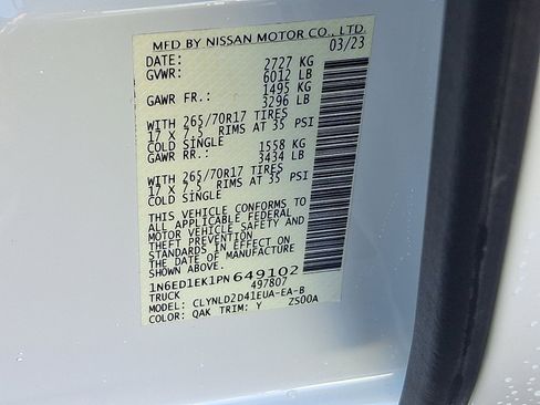 Used 2023 Nissan Frontier PRO-4X w/ Pro-4X Premium Package image 27