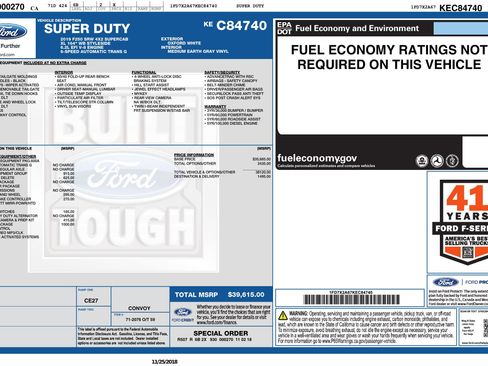 Used 2019 Ford F250 XL w/ XL Value Package RWD image 4