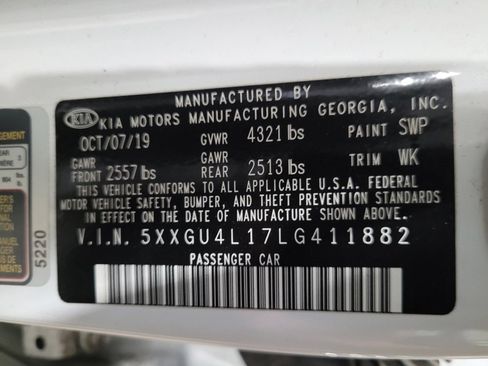 Used 2020 Kia Optima EX FWD image 33