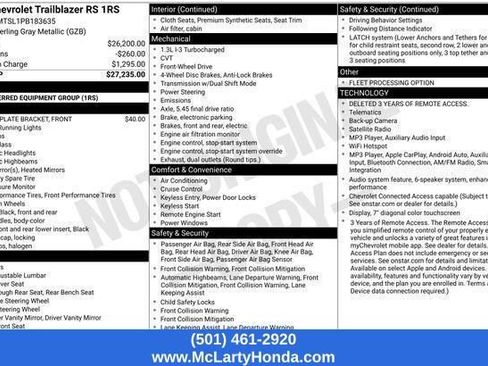 Used 2023 Chevrolet TrailBlazer RS FWD image 16