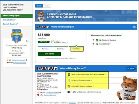 Used 2025 Subaru Forester Limited image 11