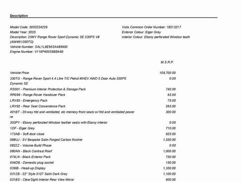 Used 2025 Land Rover Range Rover Sport Dynamic SE image 3