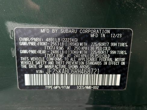 Certified 2024 Subaru Forester AWD/4WD image 48