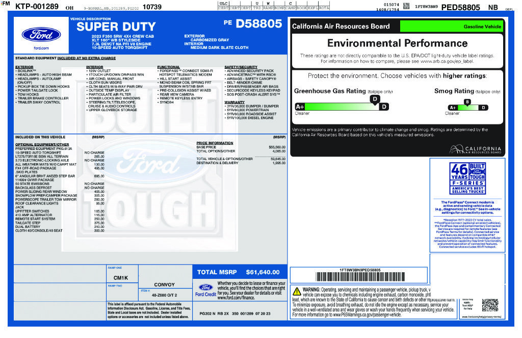 Used 2023 Ford F350 XLT w/ FX4 Off-Road Package AWD/4WD image 10