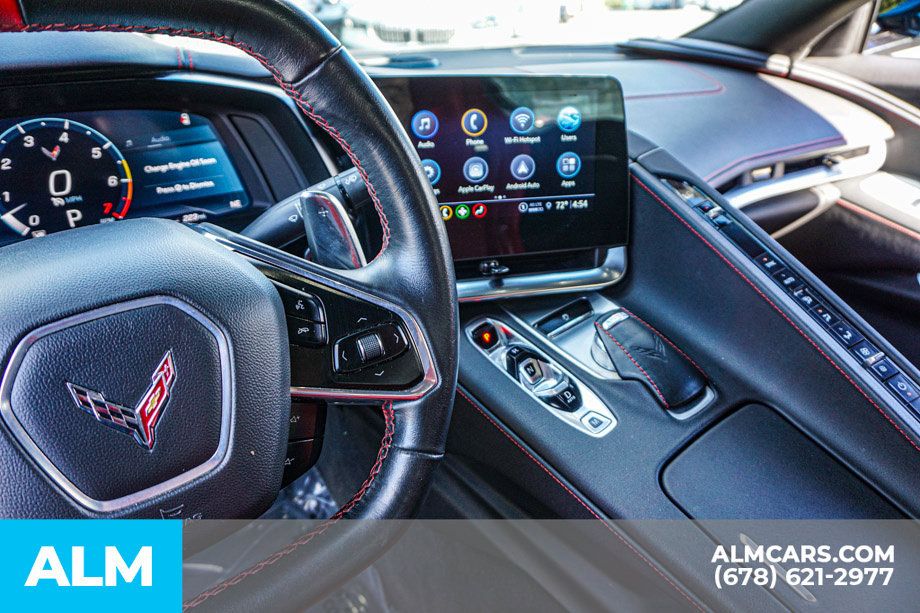 Used 2021 Chevrolet Corvette Stingray Coupe w/ Engine Appearance Package RWD image 35
