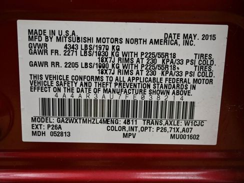 Used 2015 Mitsubishi Outlander Sport ES image 36