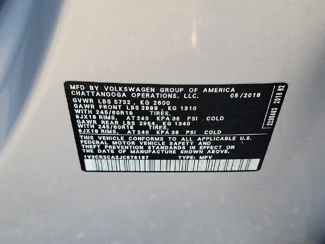 Used 2018 Volkswagen Atlas SE FWD image 30