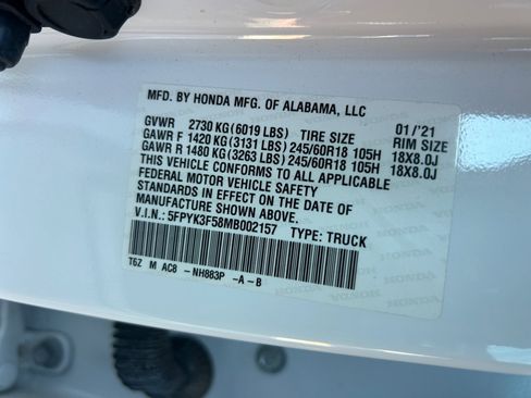 Used 2021 Honda Ridgeline RTL image 33