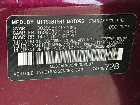 Used 2022 Mitsubishi Mirage ES image 39