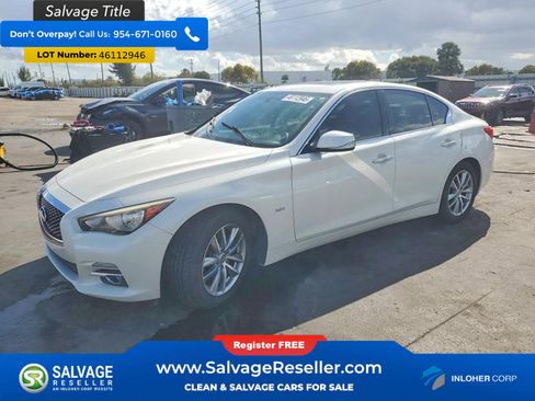 Used 2016 INFINITI Q50 3.0t Premium w/ 3.0T Premium Plus Package RWD image 1