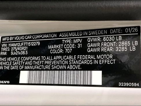 New 2026 Volvo XC90 B5 Ultra AWD/4WD image 11