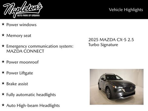 New 2025 MAZDA CX-5 Signature image 16