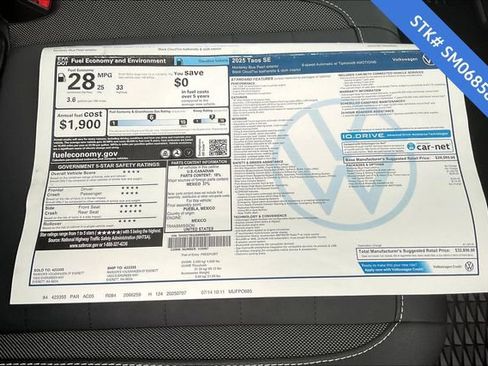 New 2025 Volkswagen Taos SE image 5