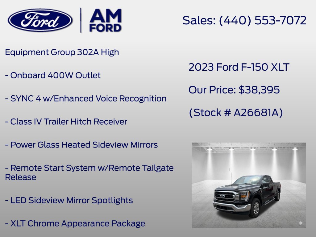 Used 2023 Ford F150 XLT w/ Equipment Group 302A High AWD/4WD image 8