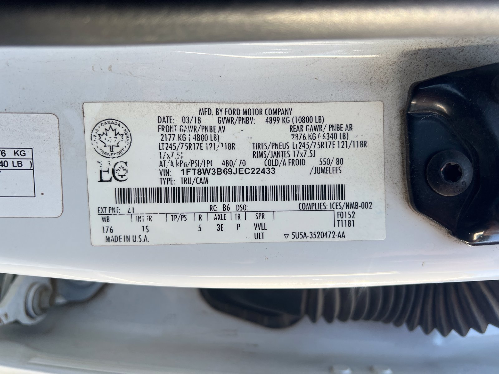 Used 2018 Ford F350 XL w/ Power Equipment Group AWD/4WD image 26