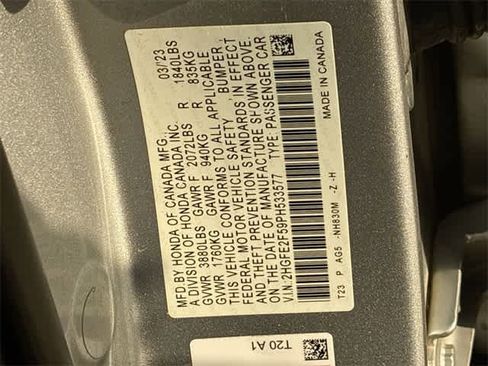 Certified 2023 Honda Civic Sport image 22