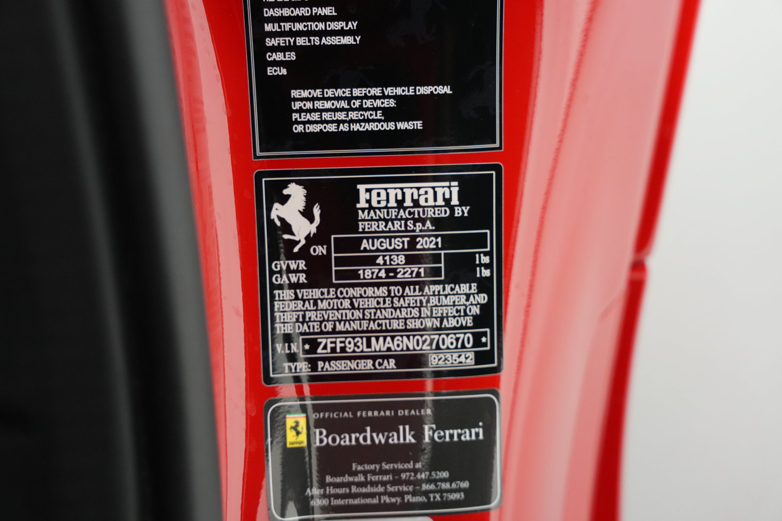 Certified 2022 Ferrari F8 Spider RWD image 52