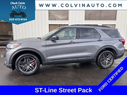 Certified 2025 Ford Explorer ST-Line w/ ST-Line Street Pack AWD/4WD image 1