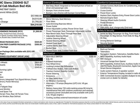Used 2022 GMC Sierra 2500 SLT w/ SLT Convenience Package AWD/4WD image 2
