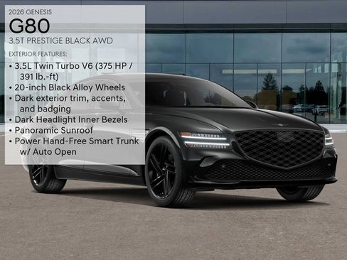 New 2026 Genesis G80 3.5T Prestige image 3