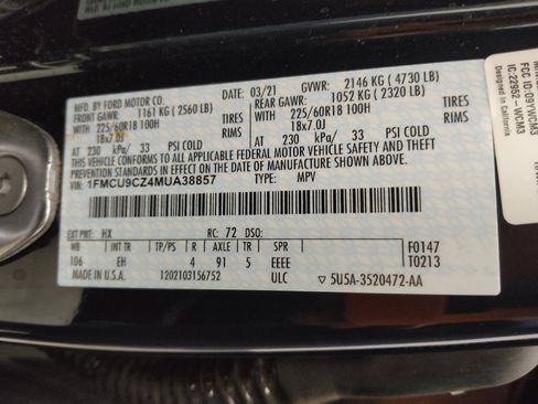 Used 2021 Ford Escape SEL image 33