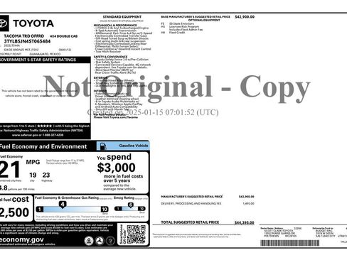 Used 2025 Toyota Tacoma TRD Off-Road image 4