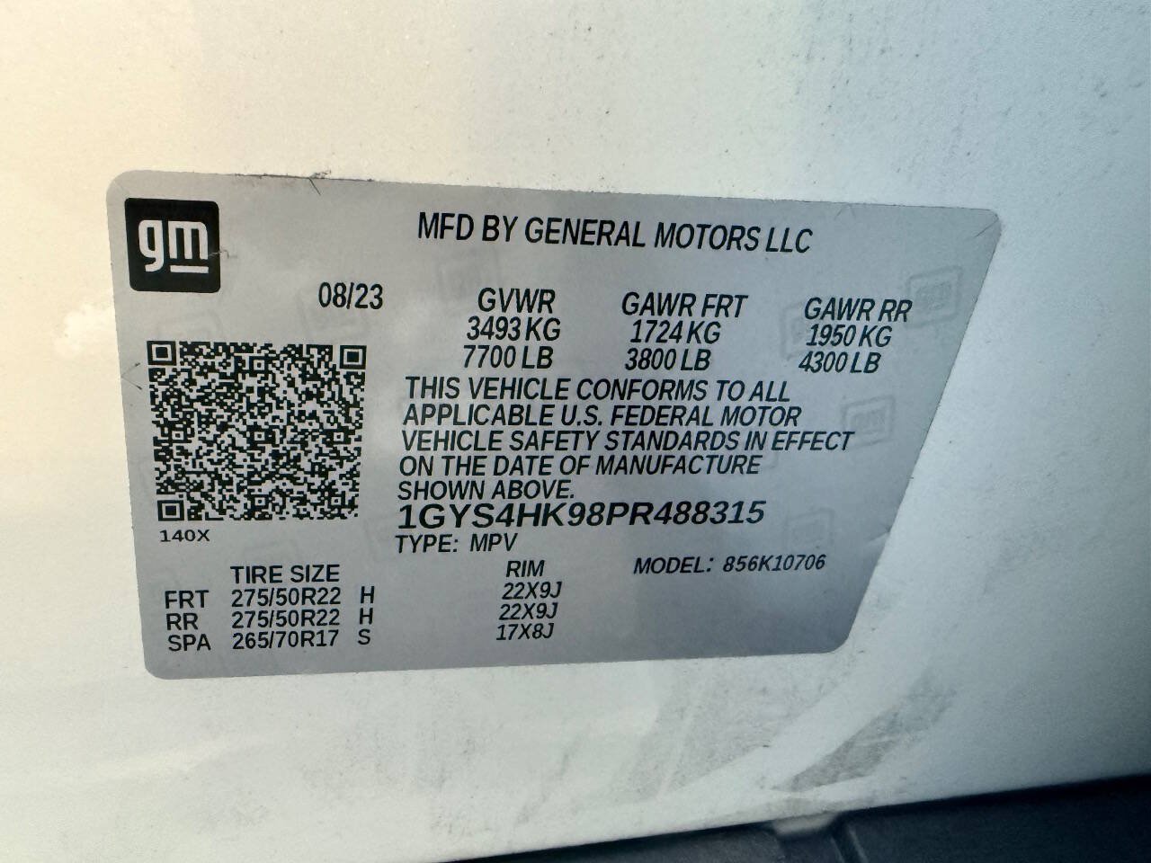 Used 2023 Cadillac Escalade V w/ LPO, Floor Liner Package AWD/4WD image 46