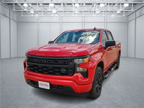 Used 2025 Chevrolet Silverado 1500 Custom w/ Turbomax Blackout Package AWD/4WD image 1