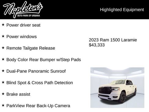 Used 2023 RAM 1500 Laramie AWD/4WD image 9
